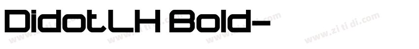 DidotLH Bold字体转换